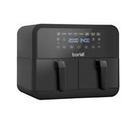 Dellonda Baridi Dual Zone Air Fryer, 8 Presets, 1700W, 8L, Black