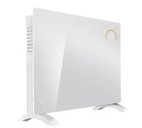 Baridi 2000W Electric Glass Panel Heater with 24/7 Timer, Remote Control & Wi-Fi - White - DH140