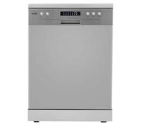 Baridi Freestanding Dishwasher, Full Size, Standard 60Cm Wide With 13 Place Settings, 6 Programs & Led Display, Silver - Dh280