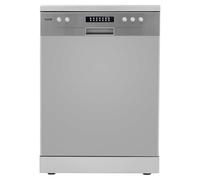 Baridi Freestanding Dishwasher, Full Size, Standard 60cm Wide with 13 Place Settings, 6 Programs & LED Display, Silver - DH280
