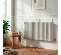 Baridi Horizontal Traditional 2 Column Radiator 600 X 1147mm White