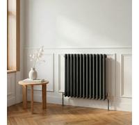 Baridi Horizontal Traditional 2 Column Radiator 600 X 607mm Anthracite