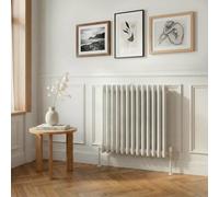 Baridi Horizontal Traditional 2 Column Radiator 600 X 607mm White