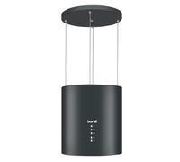 Baridi Island Cooker Hood, Pendant Style, Ø35cm, 3-Speed, LED Lights,