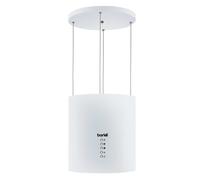 Baridi Island Cooker Hood, Pendant Style, Ø35cm, 3 Speed, White - DH221