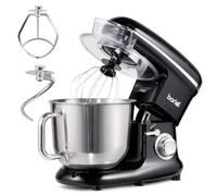 Baridi Stand Mixer, 6L Capacity, Supplied With 3 Accessories, Black - Dh173