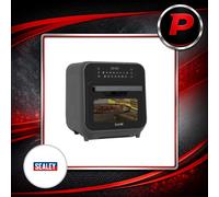 Baridi Steam Air Fryer Oven Combi, Self-Cleaning, 8 Preset Functions, 1635W, 15L, Black - DH171