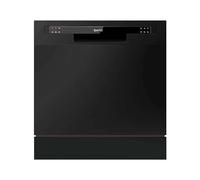 Baridi Table top dishwasher, 8 place settings and 6 programmes - Black - DH88