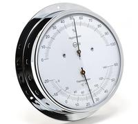 BARIGO Viking 930CR Thermo-Hygrometer Diameter 155 mm with Chrome-Plated Brass Housing Made in Germany