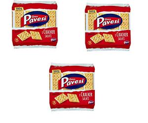 Barilla 3xGran Pavesi Salted Crackers/Biscuits 560g