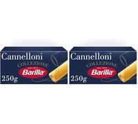 Barilla Cannelloni - Authentic Italian Pasta Made with Durum Wheat - Large Jumbo Shape Pasta - For Tray Bakes - Single Pack of 2 x 250g