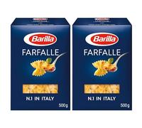 Barilla Farfalle Pasta 500g | Penne Rigate Durum Wheat Short Pasta | Authentic Authentic Italian Taste | GMO Free | Create Delicious Pasta Meals | Pack of 2
