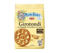 Mulino Bianco Girotondi Shortbread with Sugar Cane Grains – 350 g Pack of 3 (Italian Import)