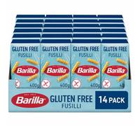 Barilla Gluten Free Fusilli Pasta - Authentic Italian Short Cut Pasta Made with Corn & Rice - Bulk Pack of 14 x 400g packs