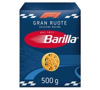 Barilla Gran Ruote F1 Limited Edition Racing Pasta, Durum Wheat, 500g | Limited edition racing wheels pasta and packaging made with 100% durum wheat semolina, cooking in minutes for a hearty meal