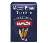 Barilla Mezze Penne Tricolore - Authentic Italian Pasta Made with Durum Wheat - Classic Short Shape Pasta - For Pasta Salad, Fun for Children - Single Pack of 1 x 500g