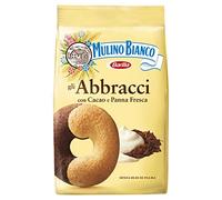 Barilla Mulino Bianco Abbracci Biscuits, Chocolate and Cream, Pack of 12 x 350g
