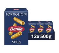 Barilla Pasta Classic Tortiglioni made with durum wheat, Bulk Pack of 12 x 500g