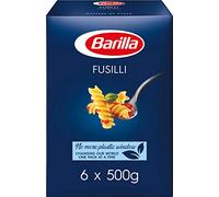 Barilla Pasta, Premium Fusilli Pasta 3kg, Authentic Italian Quality, Pasta Bulk Pack of 6 x 500g
