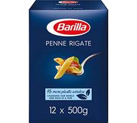 Barilla Pasta, Premium Penne Pasta 6kg, Authentic Italian Quality, Pasta Bulk Pack of 12 x 500g
