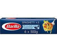 Barilla Pasta, Premium Spaghetti Pasta 3kg, Authentic Italian Quality, Pasta Bulk Pack of 6 x 500g