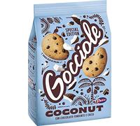 Barilla Pavesi Gocciole Coconut Shortbread Cookies with Dark Chocolate and Coconut Biscuits with Chocolate Chips 320g