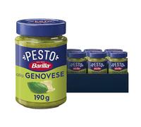 Barilla Pesto alla Genovese - Authentic Italian Pesto Pasta Sauce with Fresh Basil & Parmesan Cheese - Bulk Pack of 12 x 190g Jars
