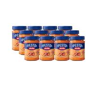 Barilla Pesto Rosso - Italian Red Pesto Pasta Sauce with Sun-Dried Tomatoes & Balsamic Vinegar - Bulk Pack of 12 x 200g Jars