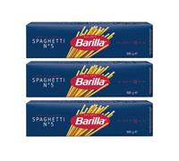 Barilla Premium Pasta Spaghetti Italian Quality N°5 Cooks Within 10 Minutes 500g (Pack of 3)
