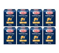 Barilla Tortiglioni N 83 Pasta 500g | Tortiglioni Durum Wheat Short Pasta | Authentic Authentic Italian Taste | GMO Free | Create Delicious Pasta Meals | Pack of 8