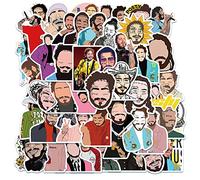 BARISC 50pcs Post Malone Stickers for Guitar Water Bottles Laptop iPhone Case Luggage Notebook,Vinyl Waterproof Post Malon Meme Decals for Men Women Boys Girls Teens Adults