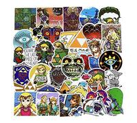BARISC 50pcs The Legend of Zelda Stickers for Kids Boys Teens,Vinyl Gaming Stickers for Laptop Water Bottles Hydroflask Skateboard Bike Hard Hat Scarpbook Bedroom Wall