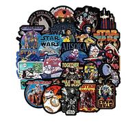Barisc Stickers of Star Wars, 100-Pack Vinyl Waterproof Sun-Protection Decals for Laptop Computer Notebook Scrapbook Planner Snowboard Bicycle Car Bumper, Graffiti Sticker Patches for Kids Teens Fans