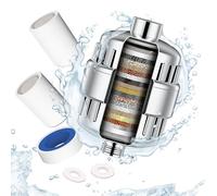 BariSmate Shower Head Filter 20 Stage for Hard Water High Output Shower Water Filter for Removing Fluoride Chlorine Dry Itchy Skin Replaceable Filter Cartridges (Two Cartridge)