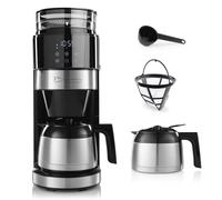 Barista Black Coffee Maker with 800W Digital Touch Screen + Integrated Grinder and Insulated Jug | Filter Coffee Maker with Coffee Grinder and Thermal Jug