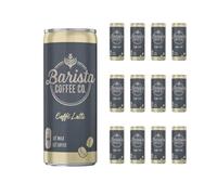 Barista Coffee Co. Caffe Latte - 250ml (Pack of 12) | Smooth and Creamy Ready-to-Drink Caffe Latte | Ready-to-Drink | Versatile Enjoyment