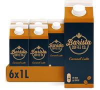 Barista Coffee Co. Medium Roast Caramel Latte Iced Coffee Drink Fridge Pack Carton Multipack, Ready To Drink, 1 litre (Pack of 6)