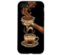 Barista Espresso Maker Portafilter Coffee Bean Cool Case for iPhone SE (2020) / 7/8