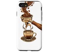 Barista Espresso Maker Portafilter Coffee Bean Cool Case for iPhone SE (2020) / 7/8