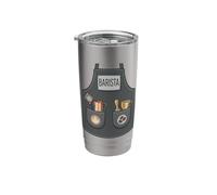 Barista Funny Cute Apron Coffee Espresso Latte Costume Stainless Steel Insulated Tumbler
