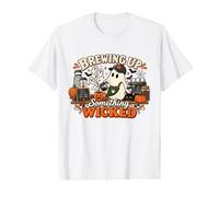 Barista Halloween Coffee Brewing Up Something Wicked Value Graphic T-Shirt