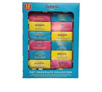 Barista House Hot Chocolate Collection, 12 Pack Assorted Flavours - Peppermint, Hazelnut, Salted Caramel, and More