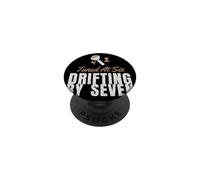 Barista Humor - Tuned At Six Drifting By Seven PopSockets Adhesive PopGrip