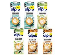 Barista Milk Alpros Coconut, Soya or Almond 2x1L (6x1L (2 Each))