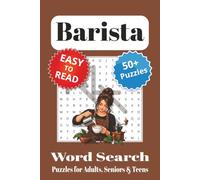 Barista Word Search Puzzle Book: Barista Themed Word Searches with Easy to Read Print | 6x9 inches, 110 pages | 50+ Puzzles