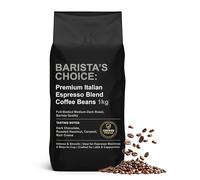 Barista's Choice Espresso Coffee Beans 1kg - Premium Italian Blend Whole Bean Coffee - Full-Bodied Medium-Dark Roast for Bean to Cup Machines - Rich Crema with Chocolate & Hazelnut Notes