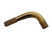 Baritone Saxophone Brass Lacquer Gold Curved Neck - Durable Bari Sax Replacement Neck Tube for Repair & Maintenance, Compatible with For Yamaha/For Selmer, Universal Fit for Most Baritone Saxophones
