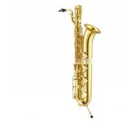 Baritone Saxophone E Flat Gold Lacquered Musical Instrument With Case Accessories