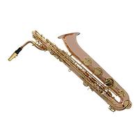 Baritone Saxophone - For Classic Tone Professional E-Flat Gold Lacquer Bronze Saxophone for Students & Bands, Compact Ergonomic Keys, Carry Strap, Beginner to Intermediate Kit
