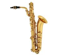 Baritone Saxophone In E Flat Electrophoresis Gold Musical Instrument